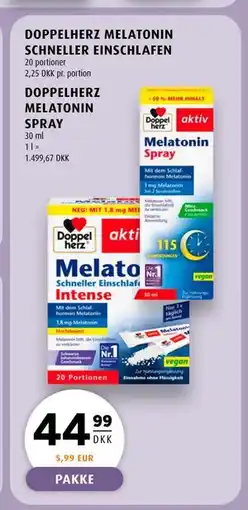 Scandinavian Park DOPPELHERZ MELATONIN SCHNELLER EINSCHLAFEN, DKK 44.99 tilbud