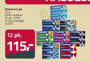 Fleggaard Stimorol 3-pk, DKK 115 tilbud