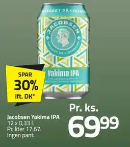 Fleggaard Jacobsen Yakima IPA, DKK 69.99 tilbud