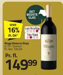Fleggaard Muga Reserva Rioja, DKK 149.99 tilbud