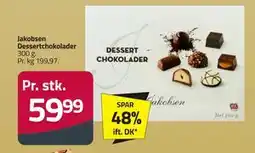 Fleggaard Jakobsen Dessertchokolader, DKK 59.99 tilbud