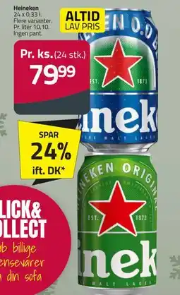 Fleggaard Heineken, DKK 79.99 tilbud