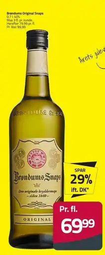 Fleggaard Brøndums Original Snaps, DKK 69.99 tilbud