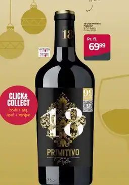 Fleggaard 18 Gradi Primitivo Puglia IGT, DKK 69.99 tilbud