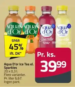 Fleggaard Aqua D’or Ice Tea el. Sparkles, DKK 39.99 tilbud