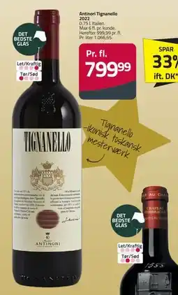 Fleggaard Antinori Tignanello 2022, DKK 799.99 tilbud