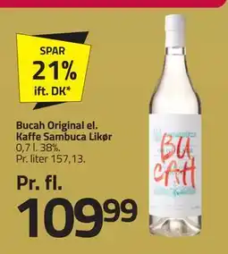 Fleggaard Bucah Original el. Kaffe Sambuca Likør, DKK 109.99 tilbud
