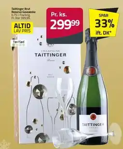 Fleggaard Taittinger Brut Reserve Gaveæske, DKK 299.99 tilbud