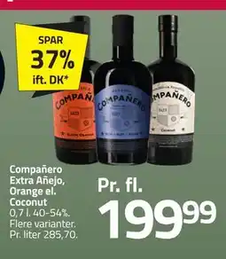Fleggaard Compañero Extra Añejo, Orange el. Coconut, DKK 199.99 tilbud