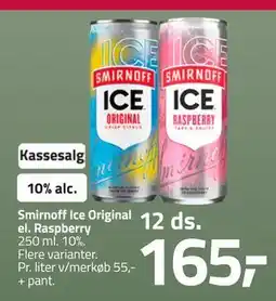 Fleggaard Smirnoff Ice Original el. Raspberry, DKK 165 tilbud