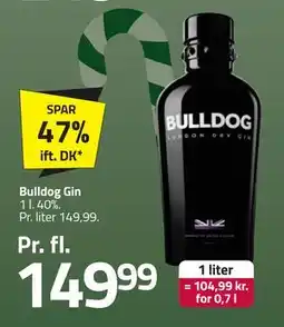 Fleggaard Bulldog Gin, DKK 149.99 tilbud