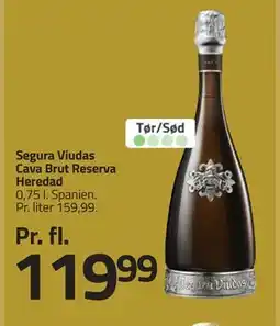 Fleggaard Segura Viudas Cava Brut Reserva Heredad, DKK 119.99 tilbud