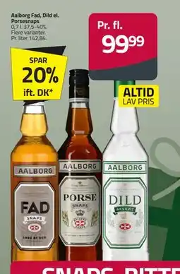 Fleggaard Aalborg Fad, Dild el. Porsesnaps, DKK 99.99 tilbud