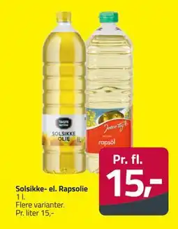 Fleggaard Solsikke- el. Rapsolie, DKK 15 tilbud