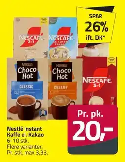 Fleggaard Nestlé Instant Kaffe el. Kakao, DKK 20 tilbud