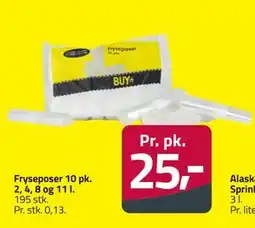 Fleggaard Fryseposer 10 pk. 2, 4, 8 og 11 l, DKK 25 tilbud