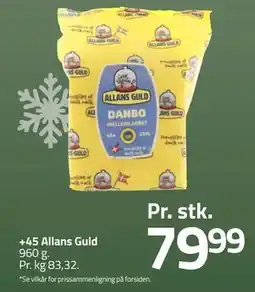 Fleggaard +45 Allans Guld, DKK 79.99 tilbud