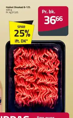Fleggaard Hakket Oksekød 8-12%, DKK 36.66 tilbud