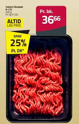 Fleggaard Hakket Oksekød 8-12%, DKK 36.66 tilbud
