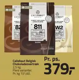 Fleggaard Callebaut Belgisk Chokoladeovertræk, DKK 379 tilbud