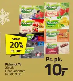 Fleggaard Pickwick Te, DKK 10 tilbud