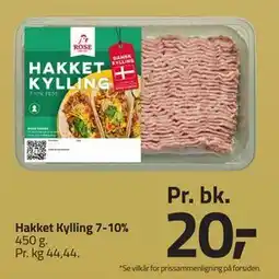 Fleggaard Hakket Kylling 7-10%, DKK 20 tilbud