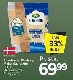 Fleggaard Riberhus el. Klovborg Mellemlagret 45+, DKK 69.99 tilbud