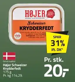 Fleggaard Højer Schweizer Krydderfedt, DKK 20 tilbud
