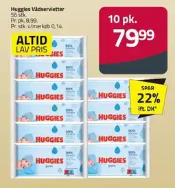 Fleggaard Huggies Vådservietter, DKK 79.99 tilbud