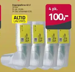 Fleggaard Engangsølkrus 40 cl, DKK 100 tilbud