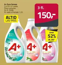 Fleggaard A+ Pure Senses, DKK 150 tilbud