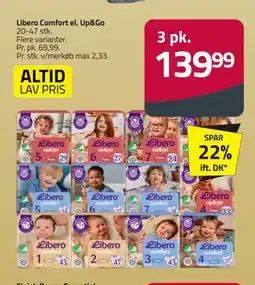 Fleggaard Libero Comfort el. Up&Go, DKK 139.99 tilbud