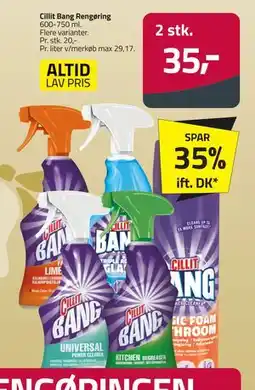 Fleggaard Cillit Bang Rengøring, DKK 35 tilbud