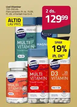 Fleggaard Livol Vitaminer, DKK 129.99 tilbud