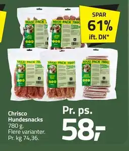 Fleggaard Chrisco Hundesnacks, DKK 58 tilbud