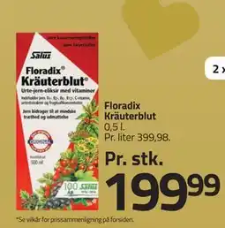 Fleggaard Floradix Kräuterblut, DKK 199.99 tilbud