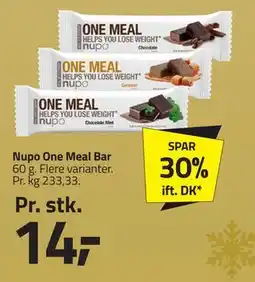 Fleggaard Nupo One Meal Bar, DKK 14 tilbud