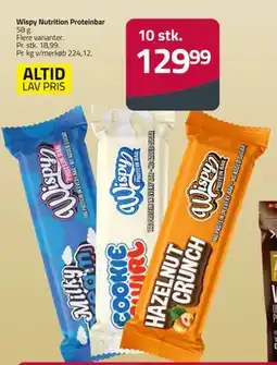Fleggaard Wispy Nutrition Proteinbar, DKK 129.99 tilbud