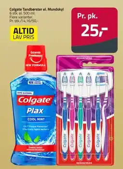 Fleggaard Colgate Tandbørster el. Mundskyl, DKK 25 tilbud