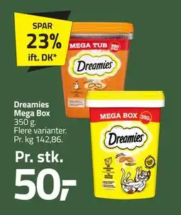 Fleggaard Dreamies Mega Box, DKK 50 tilbud