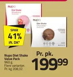 Fleggaard Nupo Diet Shake Value Pack, DKK 199.99 tilbud