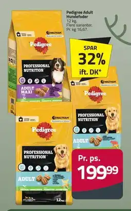 Fleggaard Pedigree Adult Hundefoder, DKK 199.99 tilbud