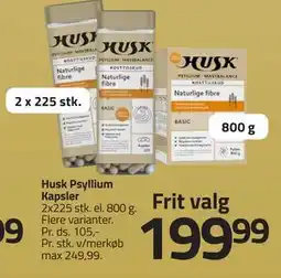 Fleggaard Husk Psyllium Kapsler, DKK 199.99 tilbud