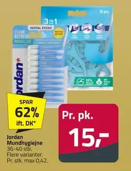 Fleggaard Jordan Mundhygiejne, DKK 15 tilbud