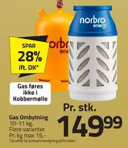 Fleggaard Gas Ombytning, DKK 149.99 tilbud