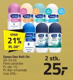 Fleggaard Sanex Deo Roll-On, DKK 25 tilbud