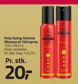 Fleggaard Poly Swing Volume Mousse el. Hairspray, DKK 20 tilbud