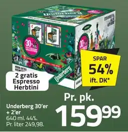 Fleggaard Underberg 30’er + 2’er, DKK 159.99 tilbud