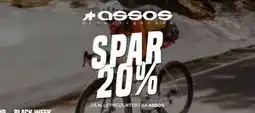 Børkop Cykler SPAR 20%. PÅ ALLE PRODUKTER FRA ASSOS tilbud
