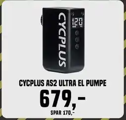 Børkop Cykler Cycplus AS2 Ultra el pumpe, DKK 679 tilbud